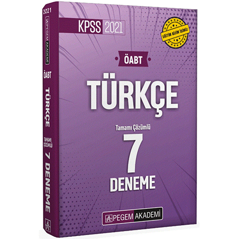 2021 Kpss Öabt Türkçe Öğretmenliği Tamamı Çözümlü 7 Deneme Kolektif