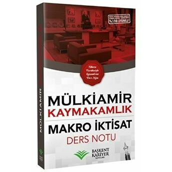 2021 Mülkiamir Kaymakamlık Makro Iktisat Ders Notu Kolektif