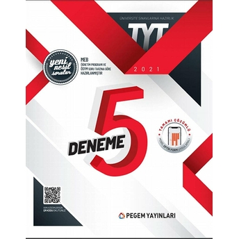 2021 Tyt Tamamı Çözümlü 5 Deneme Sınavı Kolektif