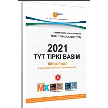 2021 Tyt Tıpkı Basım Çıkmış Deneme Kitapçığı Kolektif