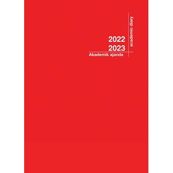 2022-2023 Akademik Ajanda 21X29 Kırmızı