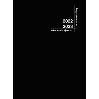 2022-2023 Akademik Ajanda 21X29 Siyah