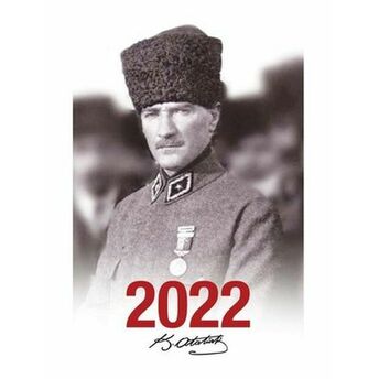 2022 Atatürk Ajandası Madalya - Beyaz