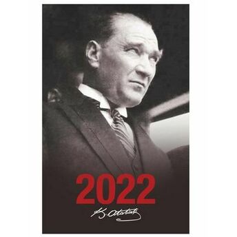 2022 Atatürk Ajandası Portre - Siyah