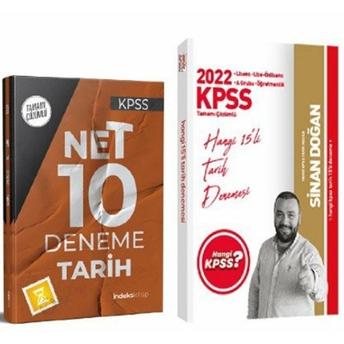 2022 Hangi Kpss Tarih 15 Deneme Indeks Akademi Tarih Net 10 Deneme 2'Li Set Kolektif