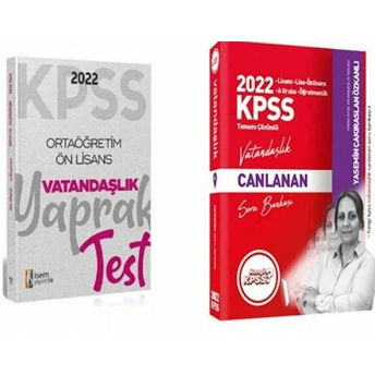 2022 Hangi Kpss Vatandaşlık Soru Bankası - Isem Lise Ön Lisans Vatandaşlık Yaprak Test 2Si Bir Arada Kolektif