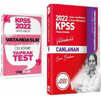 2022 Hangi Kpss Vatandaşlık Soru Bankası - Yediiklim Vatandaşlık Yaprak Test 2Si Bir Arada Set Kolektif