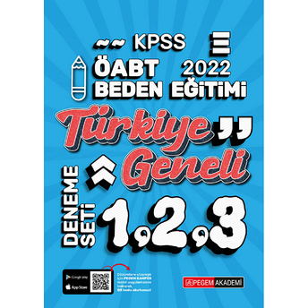 2022 Kpss Öabt Beden Eğitimi 1-2-3 (3'Lü Deneme) Kolektif