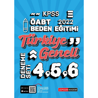 2022 Kpss Öabt Beden Eğitimi 4-5-6 (3'Lü Deneme) Kolektif