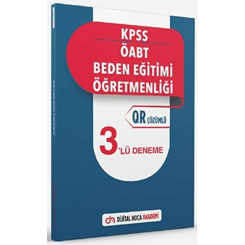 2022 Kpss Öabt Beden Eğitimi Öğretmenliği Qr Çözümlü 3'Lü Deneme Akademi Okan Can Hülür