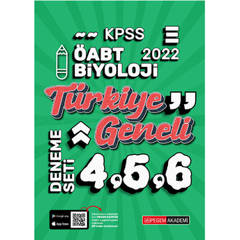 2022 Kpss Öabt Biyoloji 4-5-6 (3'Lü Deneme) Kolektif