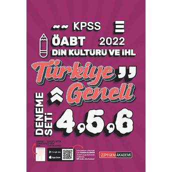 2022 Kpss Öabt Din Kültürü Ve Ahlak Bilgisi 4-5-6 (3'Lü Deneme) Kolektif