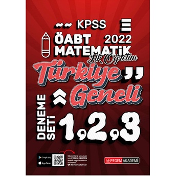 2022 Kpss Öabt Ilköğretim Matematik 1-2-3 (3'Lü Deneme) Kolektif