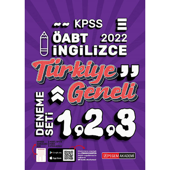 2022 Kpss Öabt Ingilizce 1-2-3 (3'Lü Deneme) Kolektif