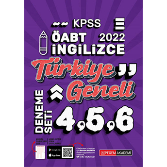 2022 Kpss Öabt Ingilizce 4-5-6 (3'Lü Deneme) Kolektif