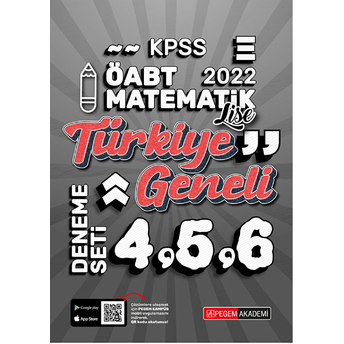 2022 Kpss Öabt Lise Matematik 4-5-6 (3'Lü Deneme) Kolektif