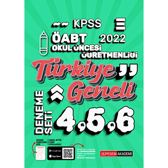 2022 Kpss Öabt Okul Öncesi 4-5-6 (3'Lü Deneme) Kolektif