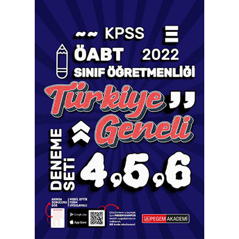 2022 Kpss Öabt Sınıf Öğretmenliği 4-5-6 (3'Lü Deneme) Kolektif