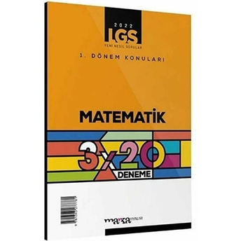 2022 Lgs Matematik 1. Dönem Konularına Göre 3X20 Deneme Kolektif