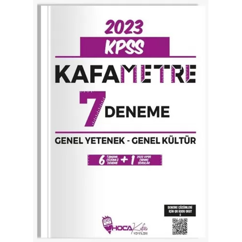 2023 Kpss Genel Yetenek-Genel Kültür Kafametre Tamamı Çözümlü 7 Fasikül Deneme