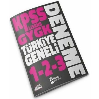 2023 Kpss Lisans Gygk Türkiye Geneli Deneme Seti 1-2-3 Komisyon