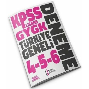 2023 Kpss Lisans Gygk Türkiye Geneli Deneme Seti 4-5-6 Komisyon