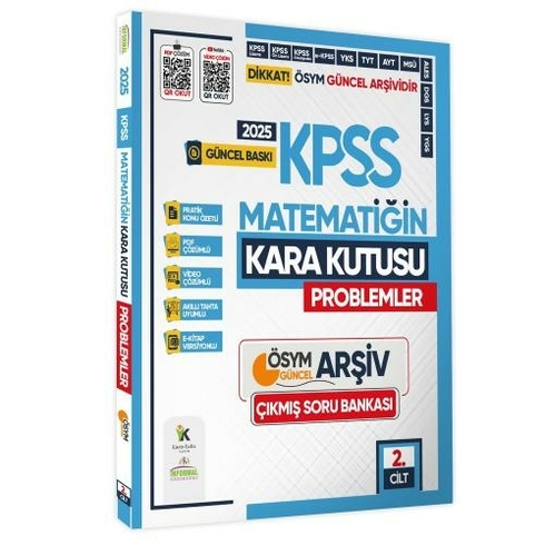 2025 Kpss Matematiğin Kara Kutusu 2. Cilt Problemler Ösym Çıkmış Soru Bankası Videopdf Çözümlü