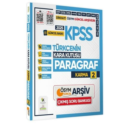 2025 Kpss Türkçenin Kara Kutusu Paragraf 2 Karma Ösym Çıkmış Soru Bankası K.özetli Videopdf Çözümlü