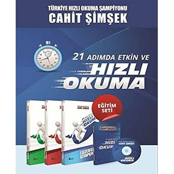 21 Adımda Etkin Ve Hızlı Okuma Eğitim Seti (4 Kitap+1 Cd) - Cahit Şimşek