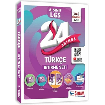 24 Adımda 8. Sınıf Lgs Türkçe Bitirme Seti Kolektif