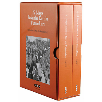 27 Mayıs Bakanlar Kurulu Tutanakları (2 Cilt Takım-Kutulu) Ciltli Cemil Koçak