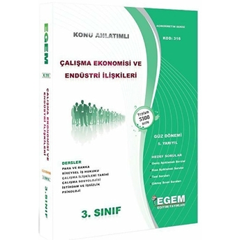3. Sınıf 5. Yarıyıl Çalışma Ekonomisi Ve Endüstri Ilişkileri Konu Anlatımlı Soru Bankası (Kod 316) Kolektif
