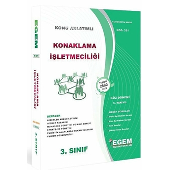 3. Sınıf 5. Yarıyıl Konaklama Işletmeciliği Konu Anlatımlı Soru Bankası (Kod 321) Kolektif