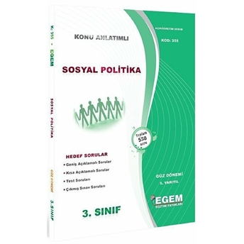 3. Sınıf 5. Yarıyıl Sosyal Politikalar Konu Anlatımlı Soru Bankası (Kod 355) Kolektif