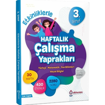 3. Sınıf Etkinliklerle Haftalık Çalışma Yaprakları Kolektif