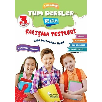 3. Sınıf Tüm Dersler Çek-Kopar Ne Kolay Çalışma Testleri Erdinç Yeniçeri