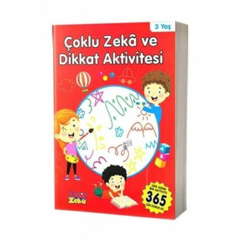 3 Yaş Çoklu Zeka Ve Dikkat Aktivitesi - Kırmızı Kitap Kolektıf