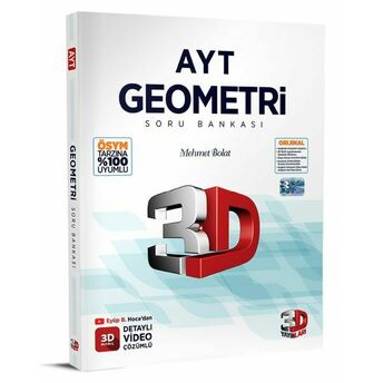 3D 2023 Ayt Geometri Tamamı Video Çözümlü Soru Bankası Mehmet Bolat