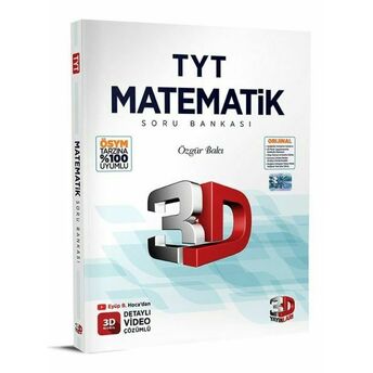 3D 2023 Tyt Matematik Tamamı Video Çözümlü Soru Bankası Özgür Balcı