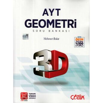 3D Ayt Geometri Soru Bankası (Yeni) Mehmet Bolat