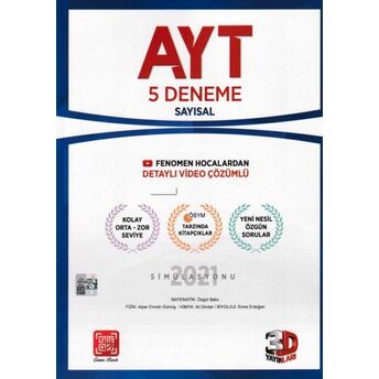 3D Ayt Sayısal 5'Li Paket Deneme Kolektıf