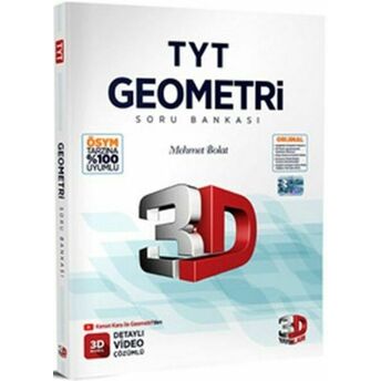 3D Tyt Geometri Tamamı Video Çözümlü Soru Bankası (Yeni) Mehmet Bolat