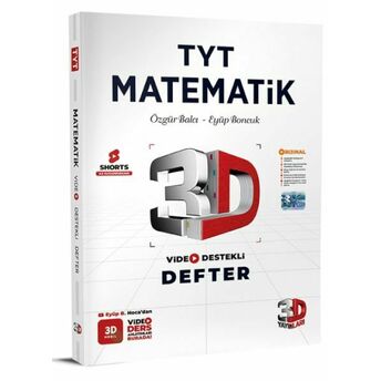 3D Tyt Matematik Video Defter Not