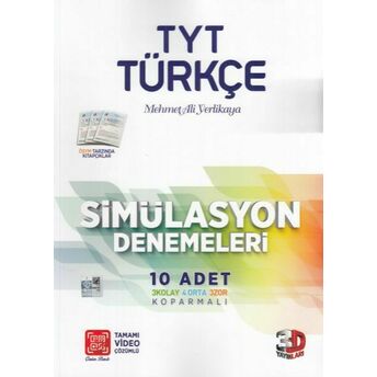 3D Tyt Türkçe Tamamı Video Çözümlü Simülasyon Denemeleri (Yeni) Mehmet Ali Yerlikaya