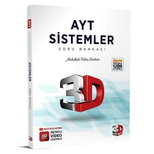 3D Yayınları Ayt Sistemler Soru Bankası