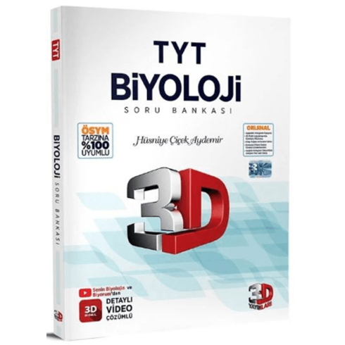 3D Yayınları Tyt Biyoloji Soru Bankası Hüsniye Çiçek Aydemir