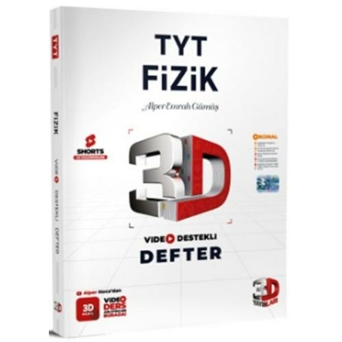 3D Yayınları Tyt Fizik Video Destekli Defter