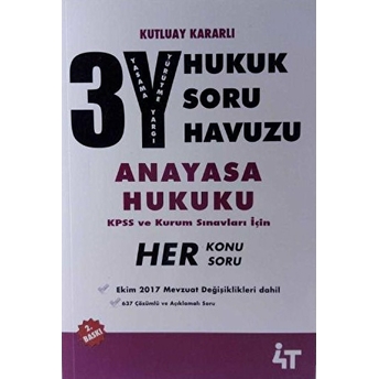 3Y Hukuk Soru Havuzu - Anayasa Hukuku Bekir Genç