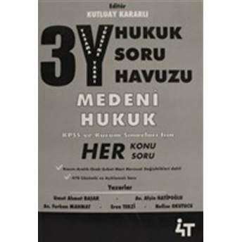 3Y Hukuk Soru Havuzu - Medeni Hukuk Afşin Hatipoğlu