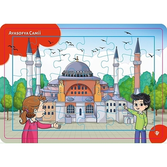 4-6 Yaş Değerli Mekanlar Ayasofya Cami Puzzle 30 Parça